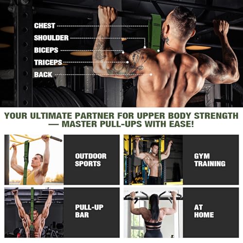 KUTIZE Pull Up Assistance Bands, Pull Up Bar Resistance Bands, Pull Up Bands for Enhanced Strength Training, Muscle Traini...