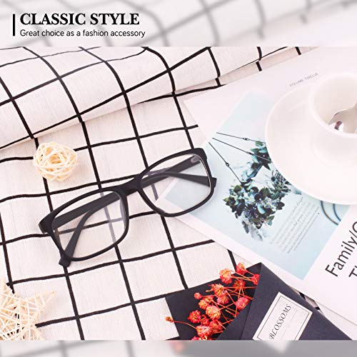 GQUEEN Fake Clear Glasses Non Prescription Glasses Eyeglasses Rectangular Frame, 201512