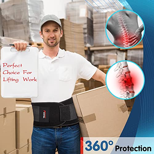 FEATOL Back Brace for Lower Back Pain, Back Support Belt for Women & Men, Breathable Lower Back Brace with Lumbar Pad, Low...