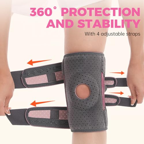 BIHEVN Knee Brace for Women - Adjustable Support for Arthritis, ACL Meniscus Tear & Knee Pain Relief or Injury Recovery - ...