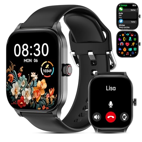 Smart Watch for Women Men(Answer/Make Call), Smartwatches with Heart Rate/SpO2/Sleep/Stress Monitor, IP68 Waterproof Activ...