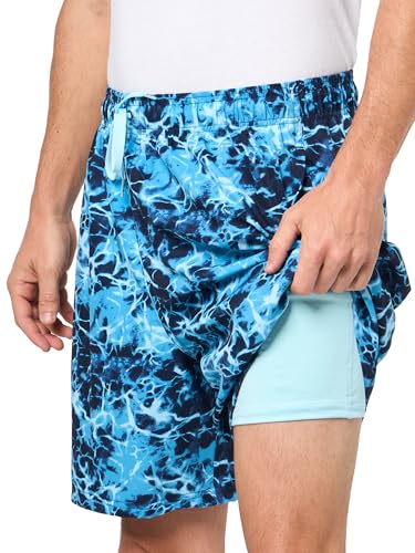 Under Armour Mens Compression Lined Volley Swim Trunks, UPF 50+ Sun Protection, Drawstring Closure & Elastic Waistband
