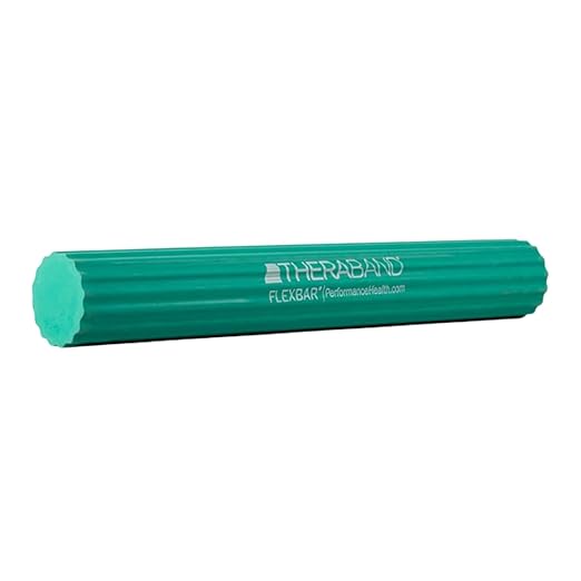 THERABAND FlexBar, Tennis Elbow Therapy Bar, Relieve Tendonitis Pain & Improve Grip Strength, Resistance Bar for Golfers E...