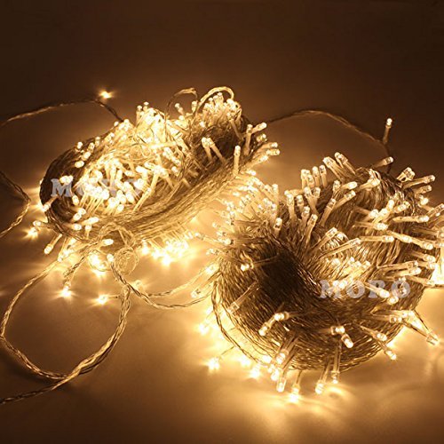 Zoic 500 Led Fairy String Lights, 100M (328Ft), Warm White, Pvc & Copper, 8 Modes, Model Dag004U
