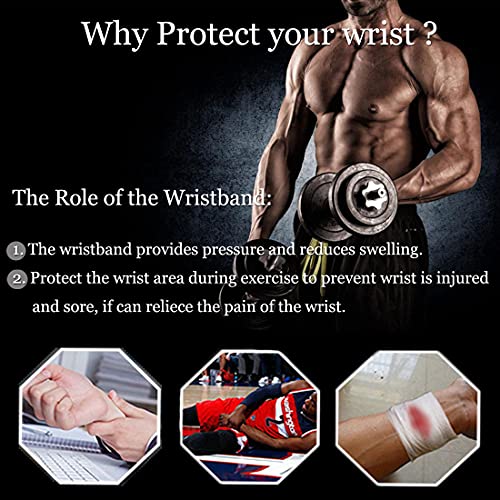 YUNYILAN 2 Pack Wrist Brace Adjustable Wrist Support Wrist Straps for Fitness Weightlifting, Tendonitis, Carpal Tunnel Art...