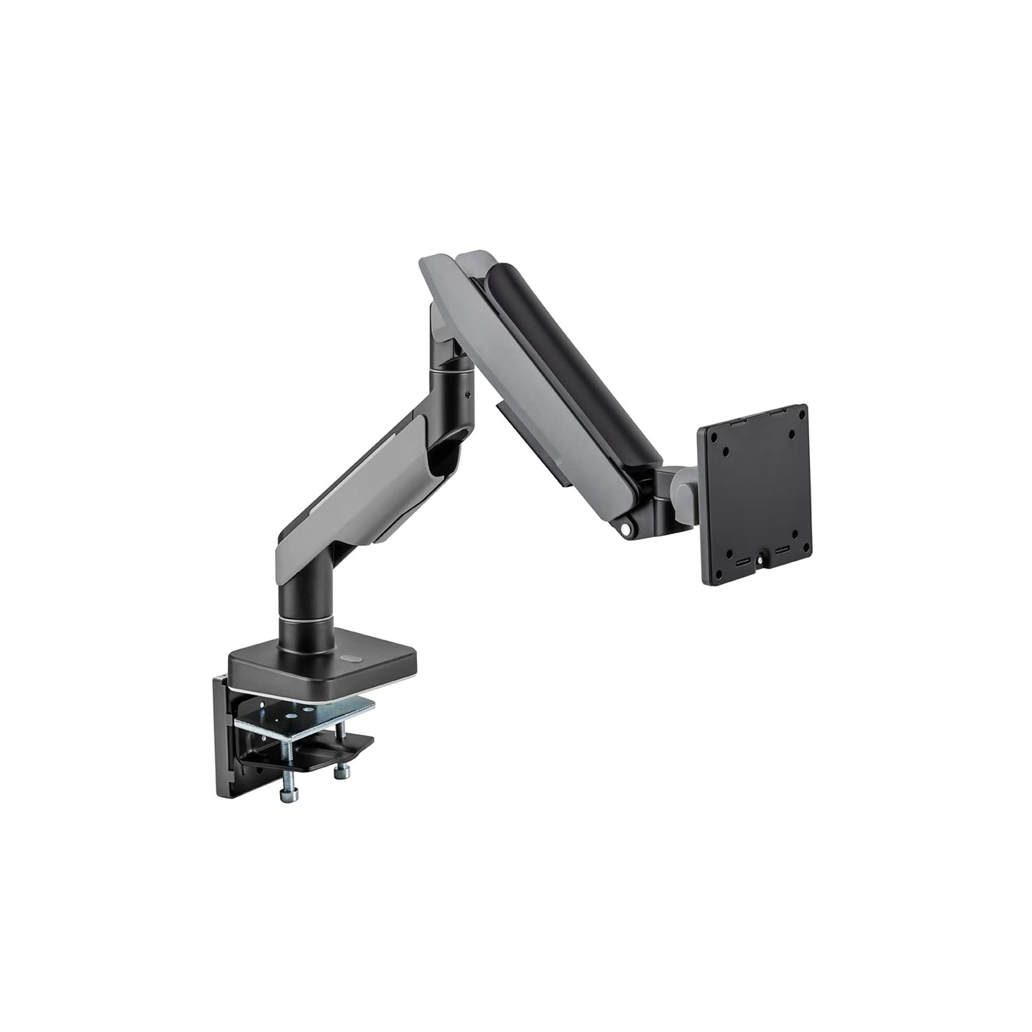 Pout E19 Heavy-Duty Ultrawide Monitor Arm - Adjustable Steel Desk Mount For 17-49 Displays, Supports 5-44Lbs, Full Motion Tilt &