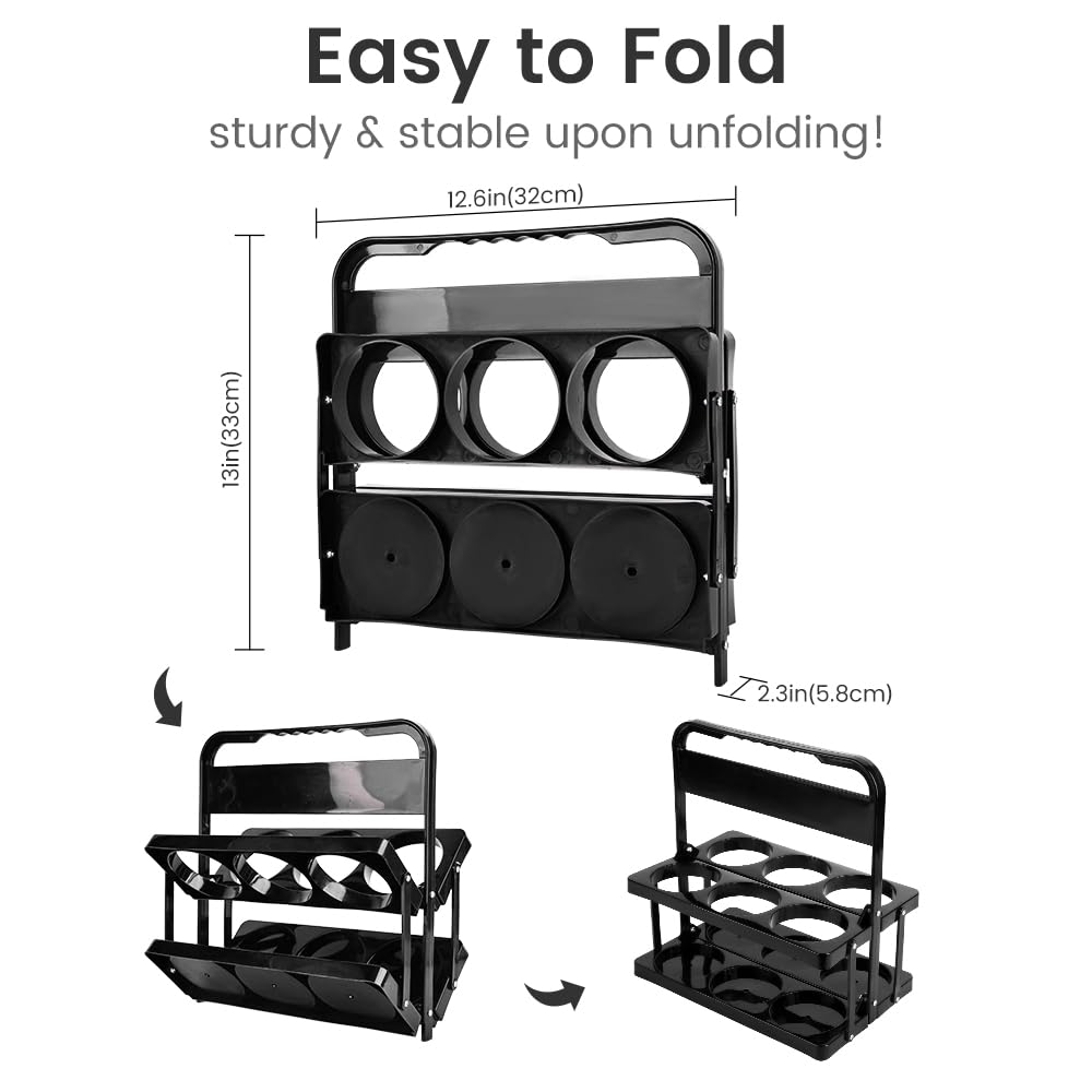 musbus Portable Drink Carrier Suitable for Food Delivery Drivers Accessories, Reusable Cup Holder Carrier with Handle,Perfect for Plastic Drink Holder take Out Cup Carriers for delivery