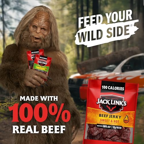 Jack Link's Beef Jerky Bold Variety Pack - Includes Sweet & Hot, Jalapeno and Peppered Jerky, Bulk Protein Snack Pack, Goo...