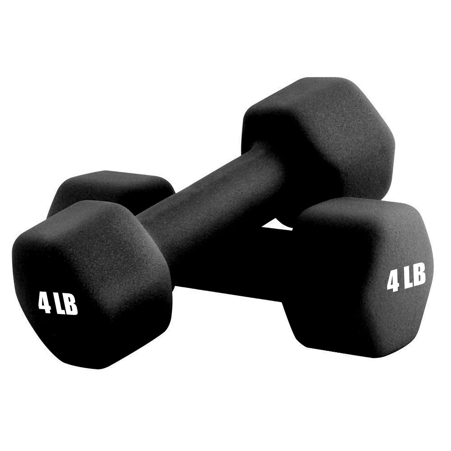 Portzon Weights Dumbbells 10 Colors Options Compatible with Set of 2 Neoprene Dumbbells Set,1-15 LB, Anti-Slip, Anti-roll, Hex Shape Black