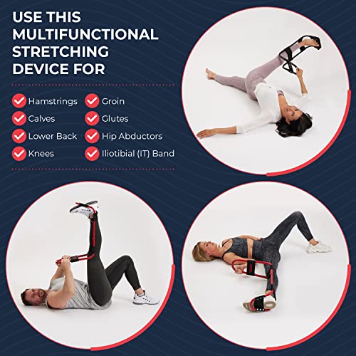 IdealStretch - Original Patented – Hamstring Stretcher, Lower Back Stretcher, Hip Stretcher, & Calf Stretcher - Knee Exten...