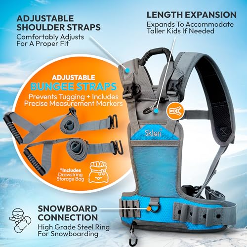 Sklon Ski and Snowboard Harness Trainer for Kids - Training Leash Teach Your Child the Fundamentals of Skiing | Snowboarding