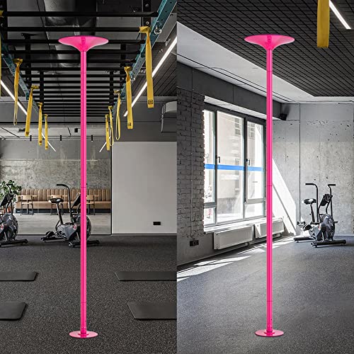 PRIORMAN Dance Pole Set -Premium Height Adjustable 7.38-8.85ft Portable 45mm Diameter 360°Spinning Dancing Pole for Home,2...