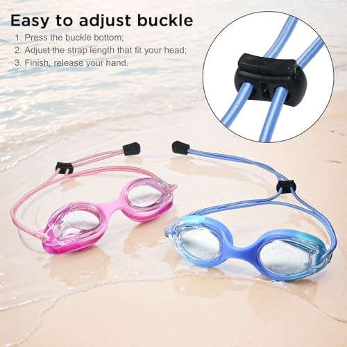 Berallo Kids Swim Goggles, 2 Pack Full Protection Swimming Goggles No Leaking Anti-Fog Child Age 3-14