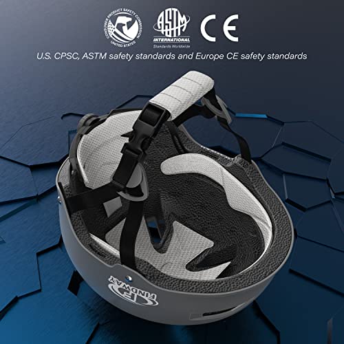 Findway Pro Skateboard Helmet [Safety Certified] Two Removable Liners Bike Helmet for Kids Youth & Adults for Skate, Scoot...