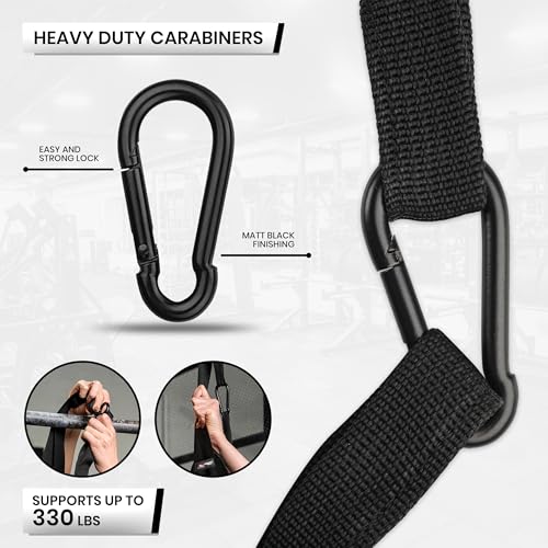AYRO Fitness Hanging Ab Straps for Pull up Bar, Exercise Straps For Core Strength Training, Abdominal Sling Straps For Ab ...