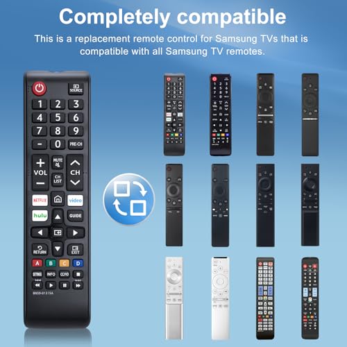 【Pack of 2】 New Universal Remote for All Samsung TV Remote, Replacement Compatible for All Samsung Smart TV, LED, LCD, HDT...