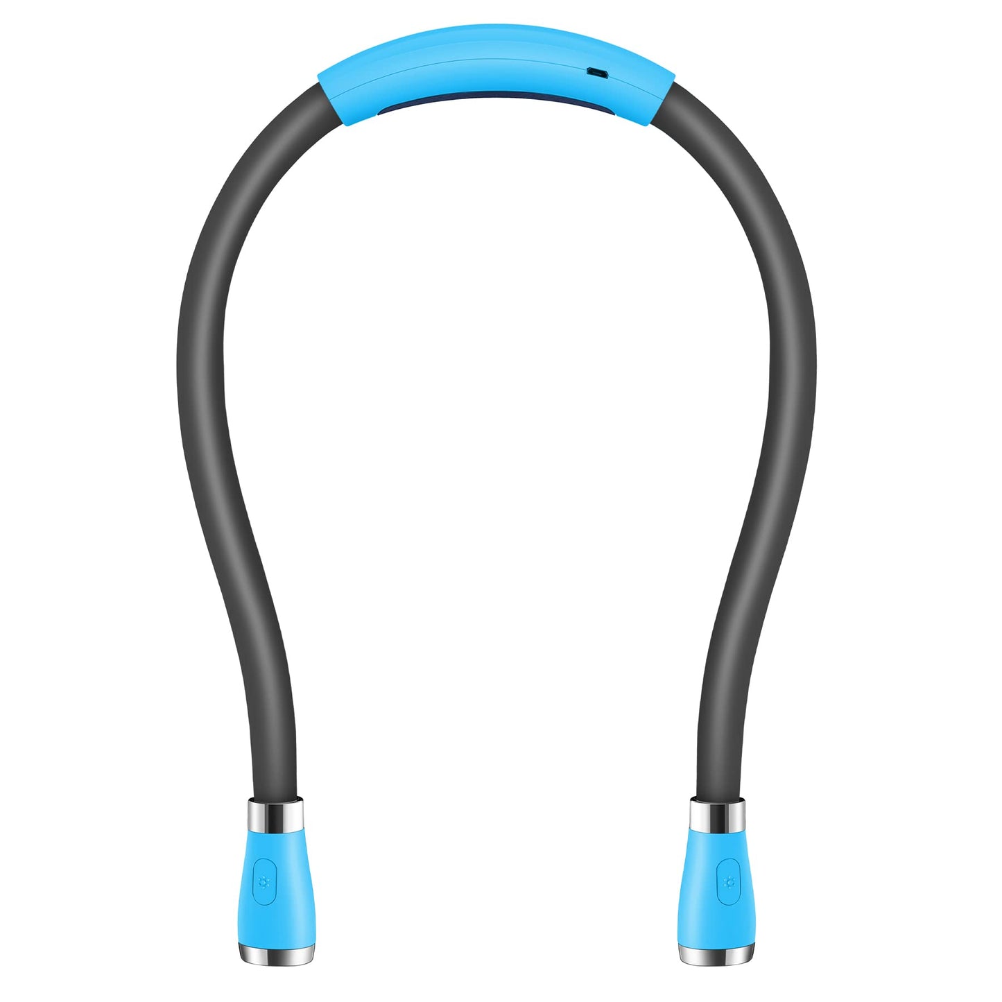 Singhong Usb Rechargeable Neck Book Light - 4 Led Bulbs, Adjustable Brightness, Small, Blue, Model Shnbl-B1