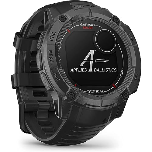 Garmin Instinct 2X Solar - Tactical Edition, Solar Charging, Rugged GPS Smartwatch, Built-in Flashlight, Ballistics Calcul...