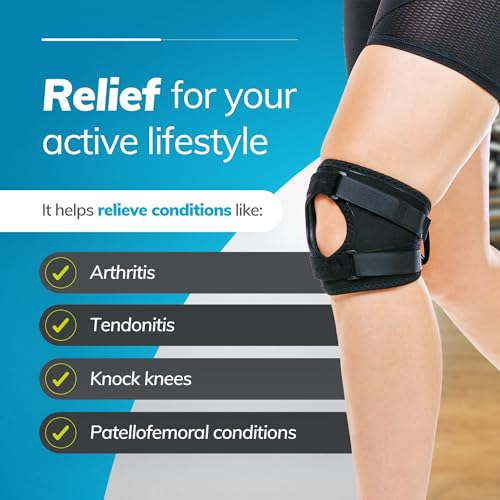 BraceAbility Patella Tracking Knee Brace - Short Running, Exercise, Basketball Support Sleeve Stabilizer for Post Kneecap ...