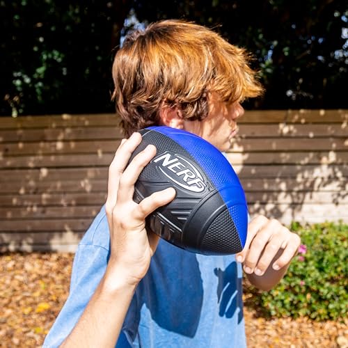 Nerf Pro Grip Football, Blue, Classic Foam Ball, Easy to Catch & Throw, Sports Toys, Christmas Gifts or Stocking Stuffers ...