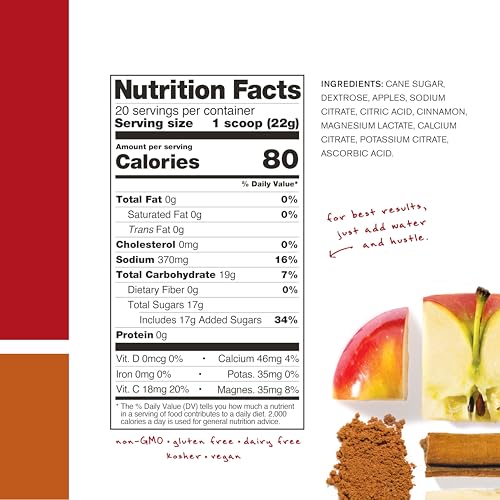 Skratch Labs Hydration Powder | Sport Drink Mix | Electrolytes Powder for Exercise, Endurance, and Performance | Apple Cid...