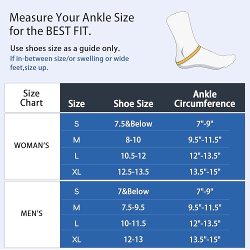 Ankle Brace for Women Men - Ankle Support Brace for Sprained Ankle, Ankle Stabilizer for Achilles, Tendon, Sprain, Injury ...