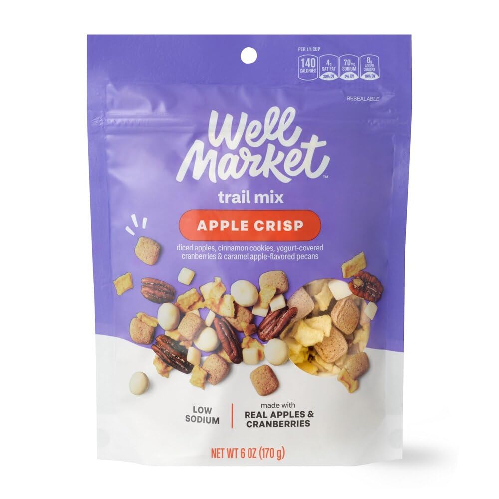 Generic Apple Pie Crisp Snack Trail Nut Fruit Mix - (1 Bag 6 oz SimplyComplete Pack) Dried Apple, Cinnamon Cookie Bites, Yogurt