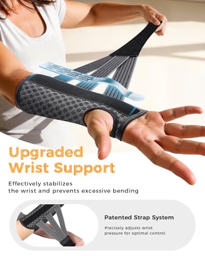 Carpal Tunnel Wrist Brace for Women&Men, [Ultra Breathable & Upgraded Support] Night Wrist Support with Metal Splints Fit ...