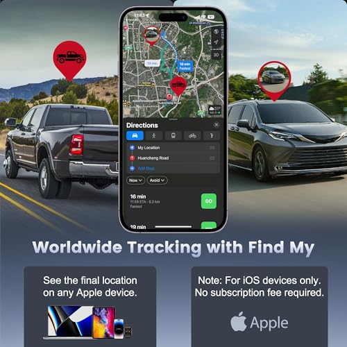 GPS Tracker for Vehicles, Tracking Devices for Cars Hidden, Undetectable GPS Tracker for Car with High-Speed 65W Dual Port...