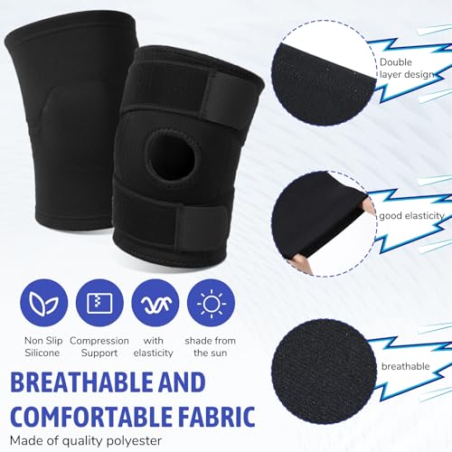 QFGasre Kids Knee Brace Sleeve Youth Knee Compression Sleeve for Children reathable Children Knees Support Pad Elastic Sof...