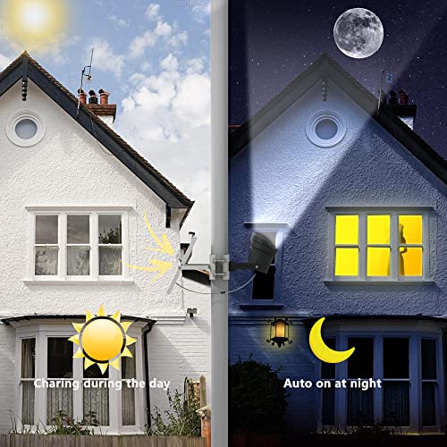 Ofuray Solar Flag Pole Light 3In1 Design, Brightest Flag Pole Light Solar Powered, 2 Brightness American Flag Coverage Led...