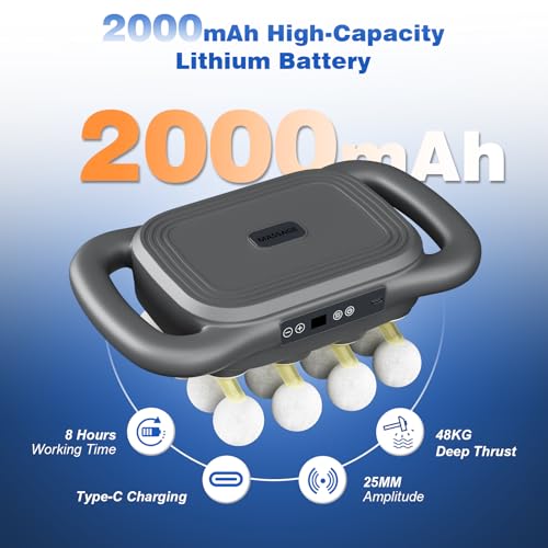 JoyCub Massage Gun Deep Tissue - 16 Heads, 9 Levels, 22800 RPM, Full Body Muscle Massager for Pain Relief - High-Speed Per...
