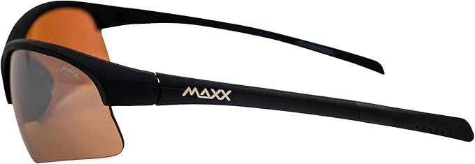 Maxx Sunglasses TR90 Maxx Domain HD Black Amber Lens