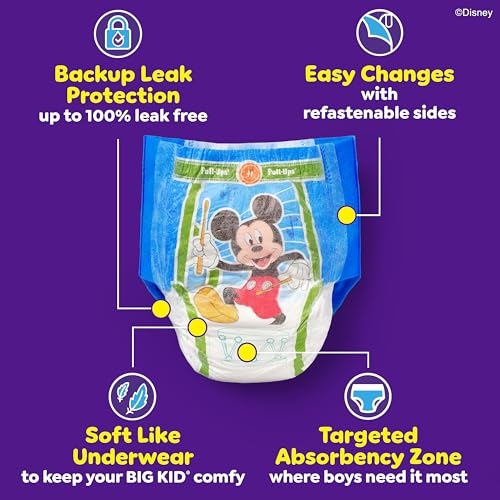 Pull-Ups Boys' Potty Training Pants, Size 3T-4T Training Underwear (32-40 lbs), 66 Count