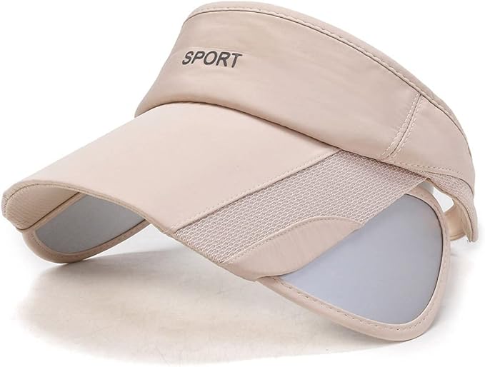 Sun Visors Hats for Women with Retractable Brim Golf Visor UV Protection Beach Cap Tennis Running Sport Hat Adjustable