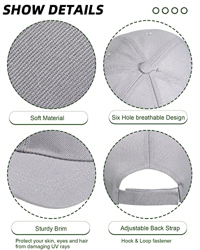 Handepo 24 Pcs Blank Baseball Cap Adjustable Back Strap Plain Blank Camouflage Hat Unisex Baseball Cap for Trucker Men Women