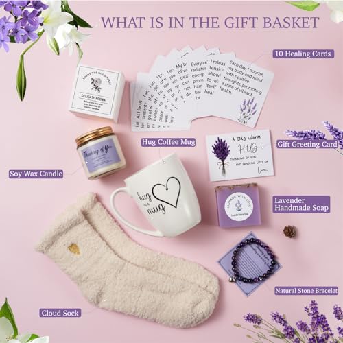 Thinking of You Gift Baskets for Women, Get Well Soon Gifts for Women, Encouragement Gift Surgery Recovery Gifts, Comfort ...