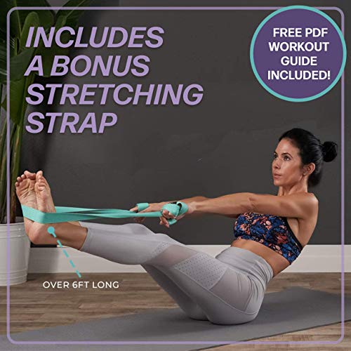 URBNFit Yoga Blocks 2 Pack - Sturdy Foam Yoga Block Set with Strap for Exercise, Pilates Workout, Stretching, Meditation, ...