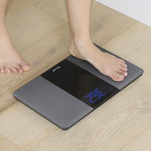 Escali Extra Wide Digital Bathroom Scale for Body Weight with Wide Platform for Natural Stance and Stability, High Capacit...