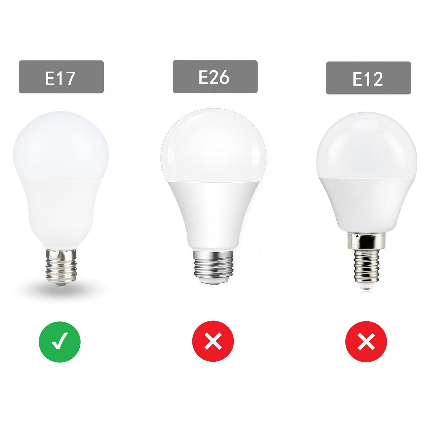 Faguangao E17 Led G14 Bulbs, 6W (60W Equivalent), 3000K Soft White, Plastic, Pack Of 4, Globe Light For Ceiling Fan &