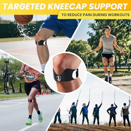 Patellar tendon support strap2 Pack, helps protect knee support for hiking, soccer, basketball, running, jumping, tennis, ...