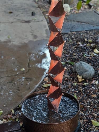 Nutshell Stores Origami Rain Chain - Copper - 16 Feet