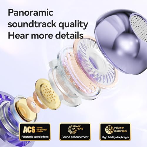 Piluyaa Clip-on Earbuds,Open Ear Earbuds Wireless Bluetooth 5.4, Lightweight Open Ear Headphones with C-Shaped Bridge,Slim...