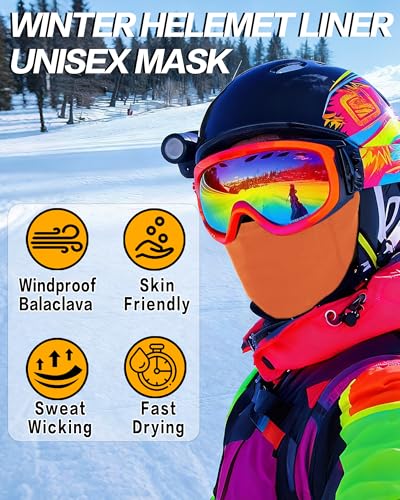 XFUEL Ski Mask Balaclava for Men Women Windproof Thermal Winter Full Face Mask Cold Weather Skiing Snowboarding Neck Gaiter