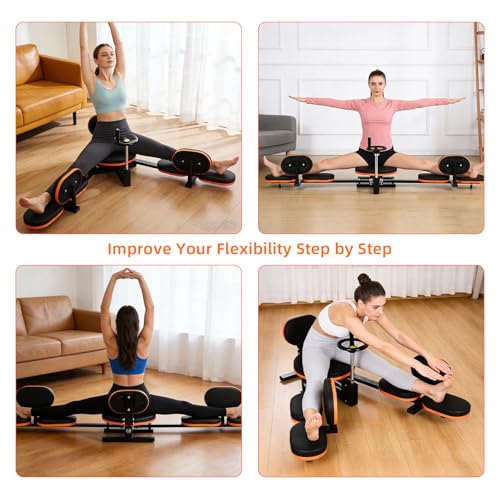 FAHKNS Leg Stretcher,Stretcher Split Machine for Flexibility, 220lb Heavy Duty Steel Frame Stretching Equipment,Leg Stretc...