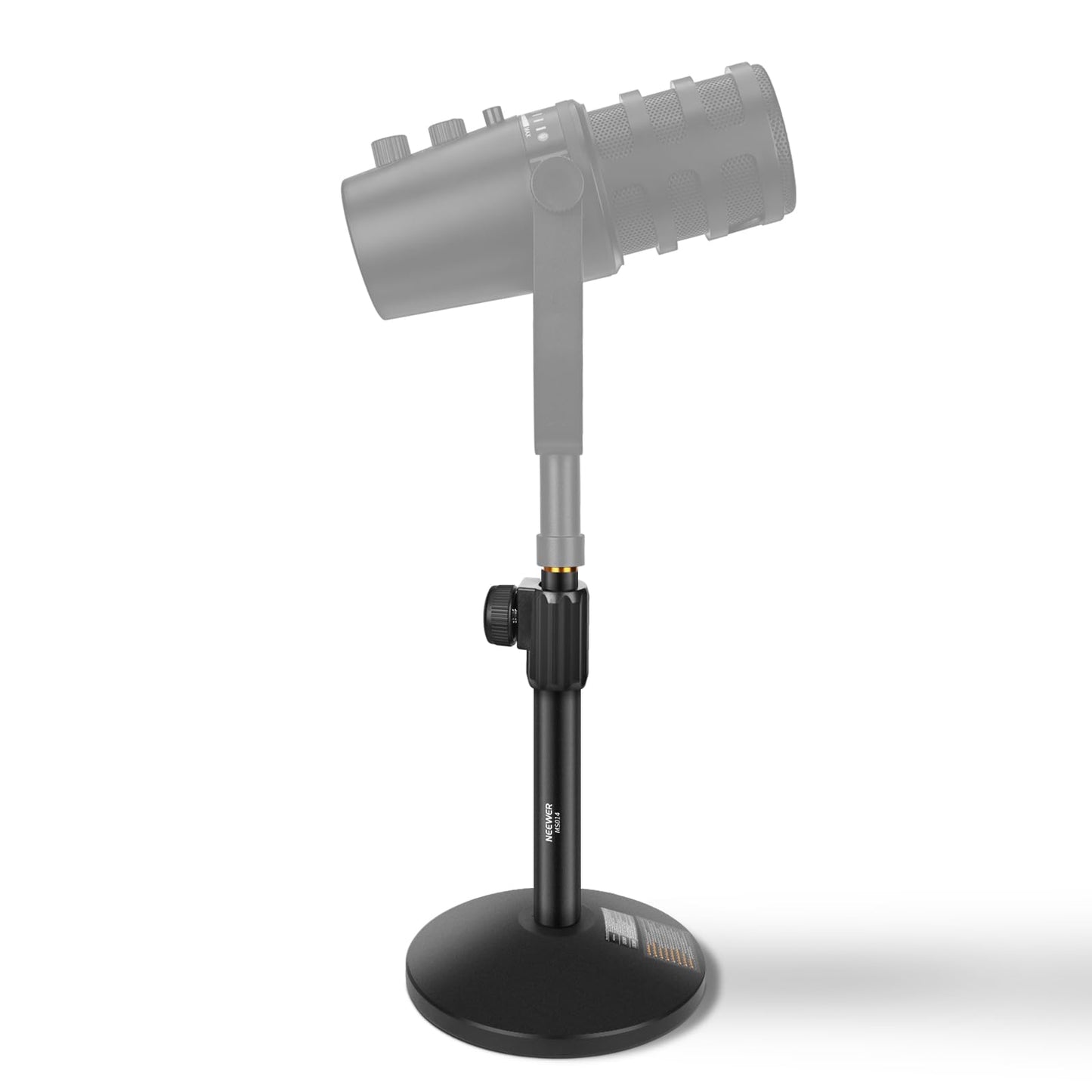 NEEWER Desk Microphone Stand, Adjustable Table Top Mic Holder Mount with 3/8 to 5/8 Screw Adapter Compatible with QuadCast SoloC