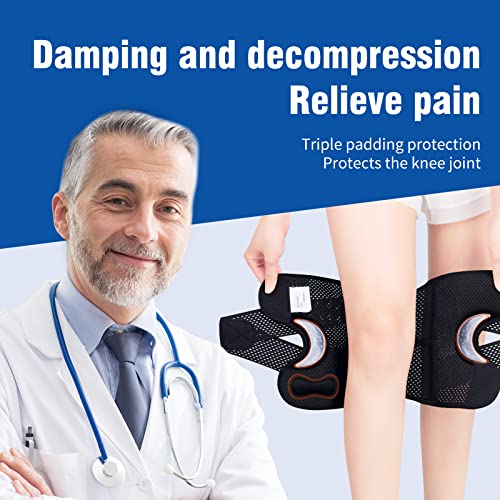 Galvaran Professional Knee Brace for Women & Men Breathable Knee Support with Side Stabilizers, Adjustable knee brace for ...