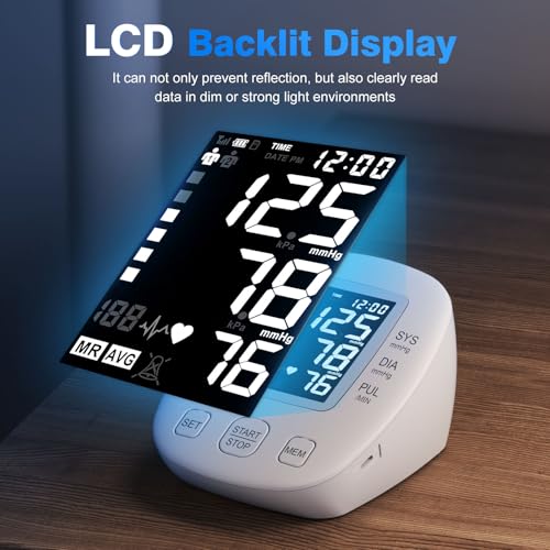 Blood Pressure Monitors for Home use, Automatic Digital BP Machine, Adjustable Upper-Arm Blood Pressure Cuff(8.7'' -16....