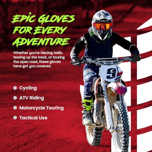 HWK Motorcycle Gloves for Men & Women Motocross Riding Driving Tactical Cycling Biker Moto Racing All-Purpose Gloves
