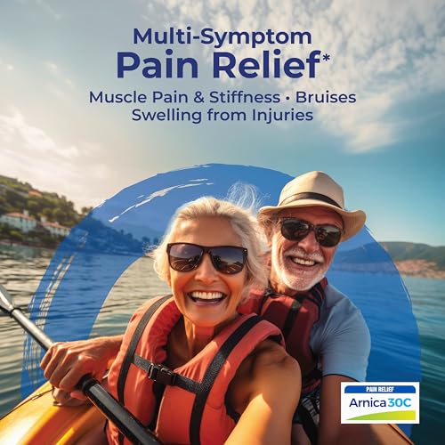 Boiron Arnicare Tablets for Pain Relief from Muscle Pain, Joint Soreness, Swelling from Injury or Bruises - 60 Count